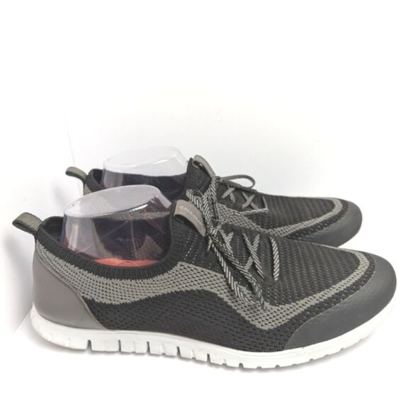 Cole Haan Zerogrand Stitchlite Black & Gray Knit Walking Athletic Shoes 11 - Picture 3 of 7